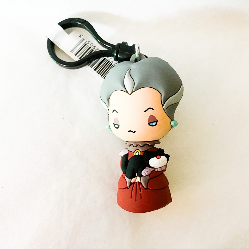 Monogram Disney Villains Lady Tremaine and Lucifer Bag Clip Keychain